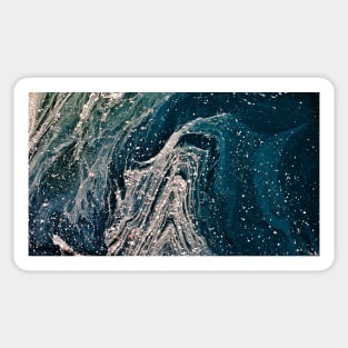 Gray and blue abstract rock texture Sticker